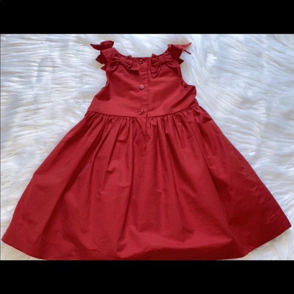 Janie and Jack Red Bow Special Occassion Christmas Holiday Dress 18M 24M - Picture 6 of 7